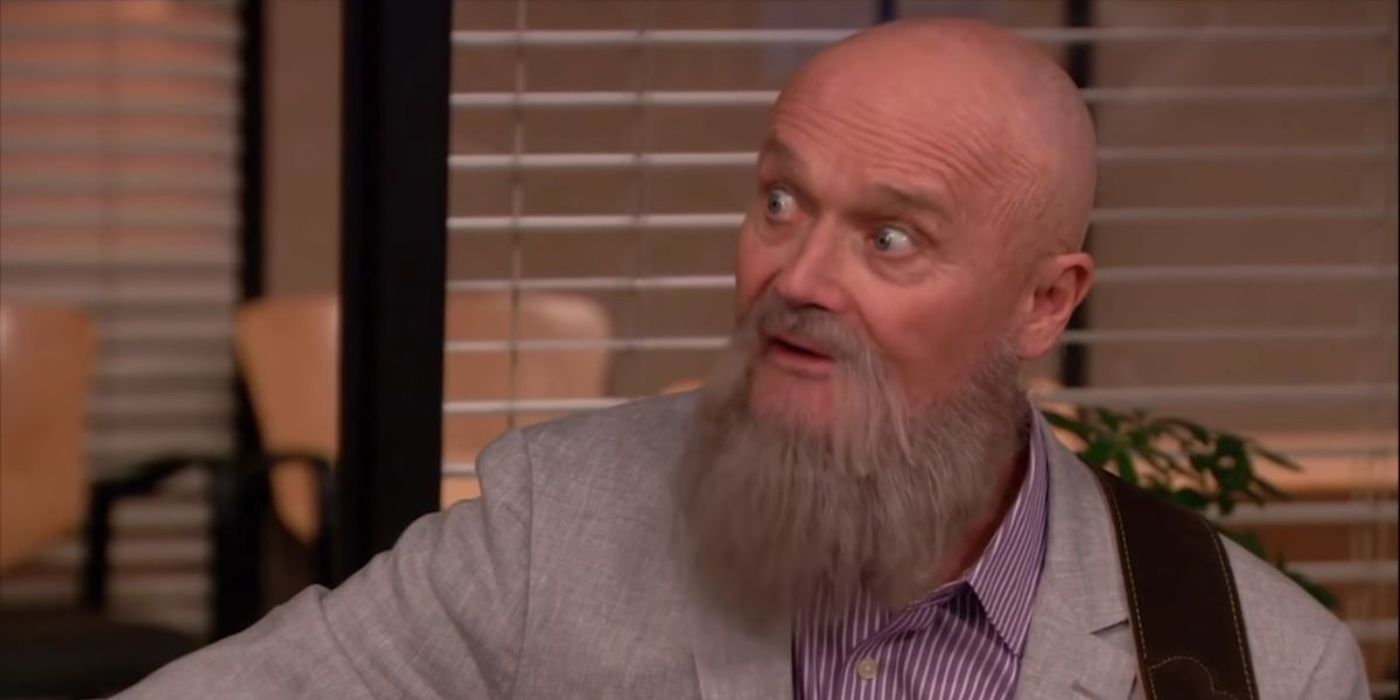 Creed with his beard in The Office
