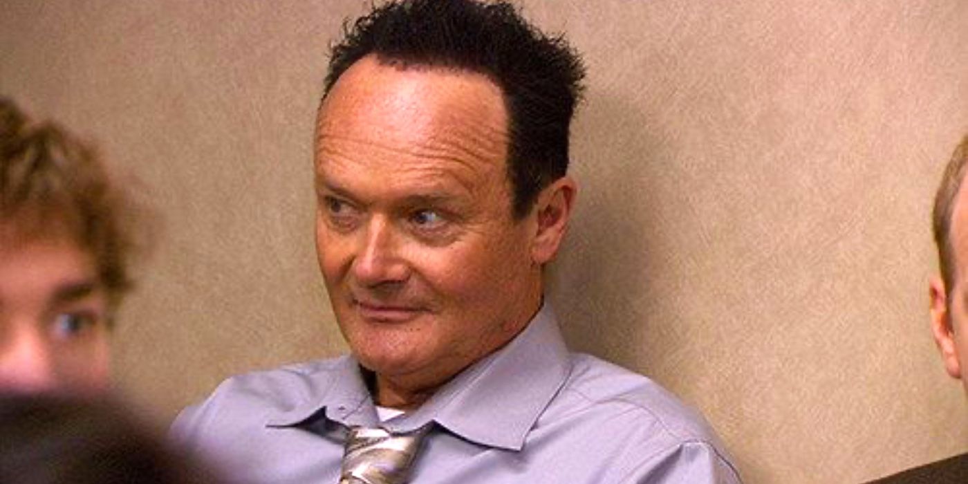 Creed with his hair dyed with printer ink in The Office