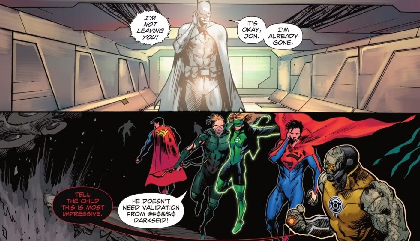 Darkseid admires Batman Damian Wayne