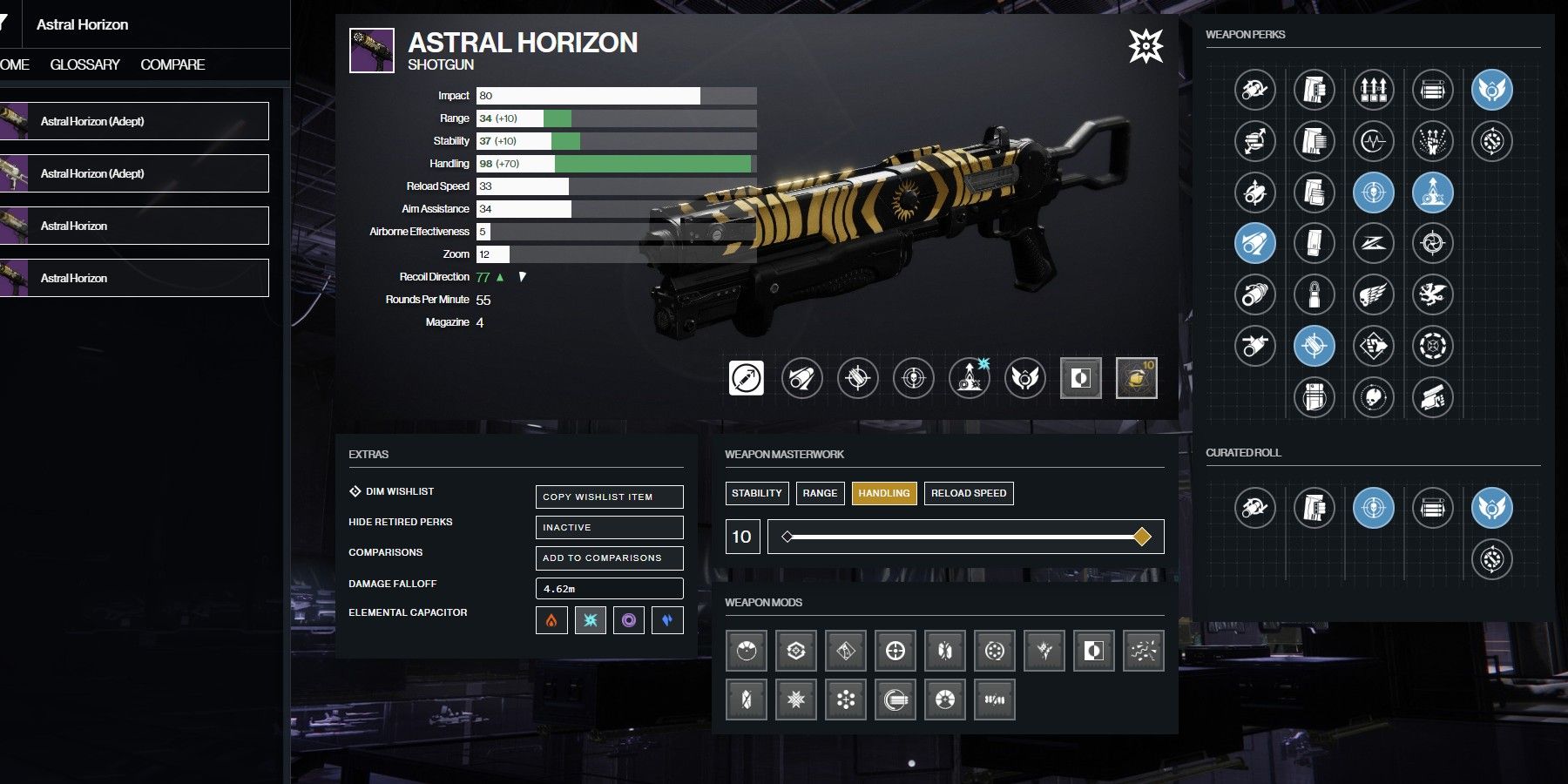 Destiny 2 Astral Horizon PvP God Roll Traits Perks