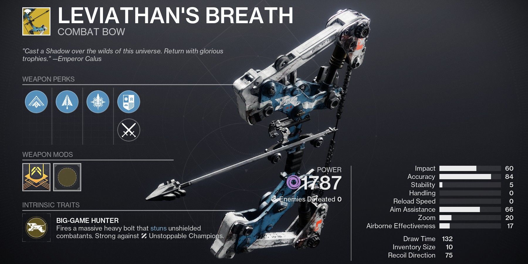 Destiny 2 How To Get The Leviathan's Breath Exotic Bow (& Catalyst)