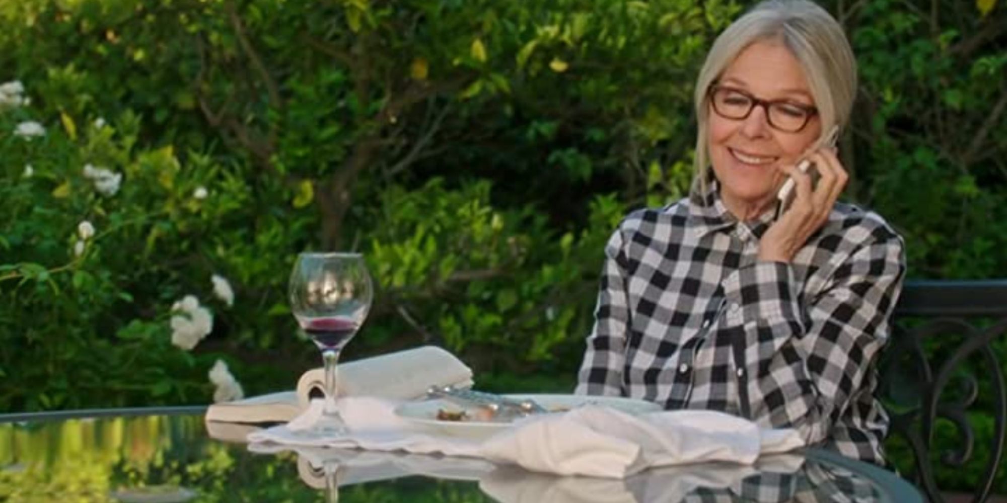 Diane Keaton on the phone in Book Club 2