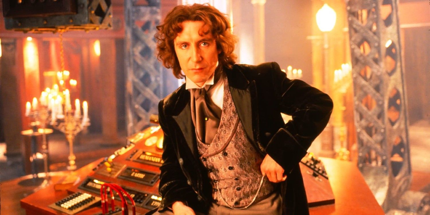 Paul McGann como el octavo doctor en la película. 