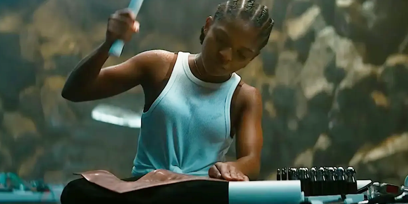 dominique thorne as riri williams in black panther wakanda forever and ironheart