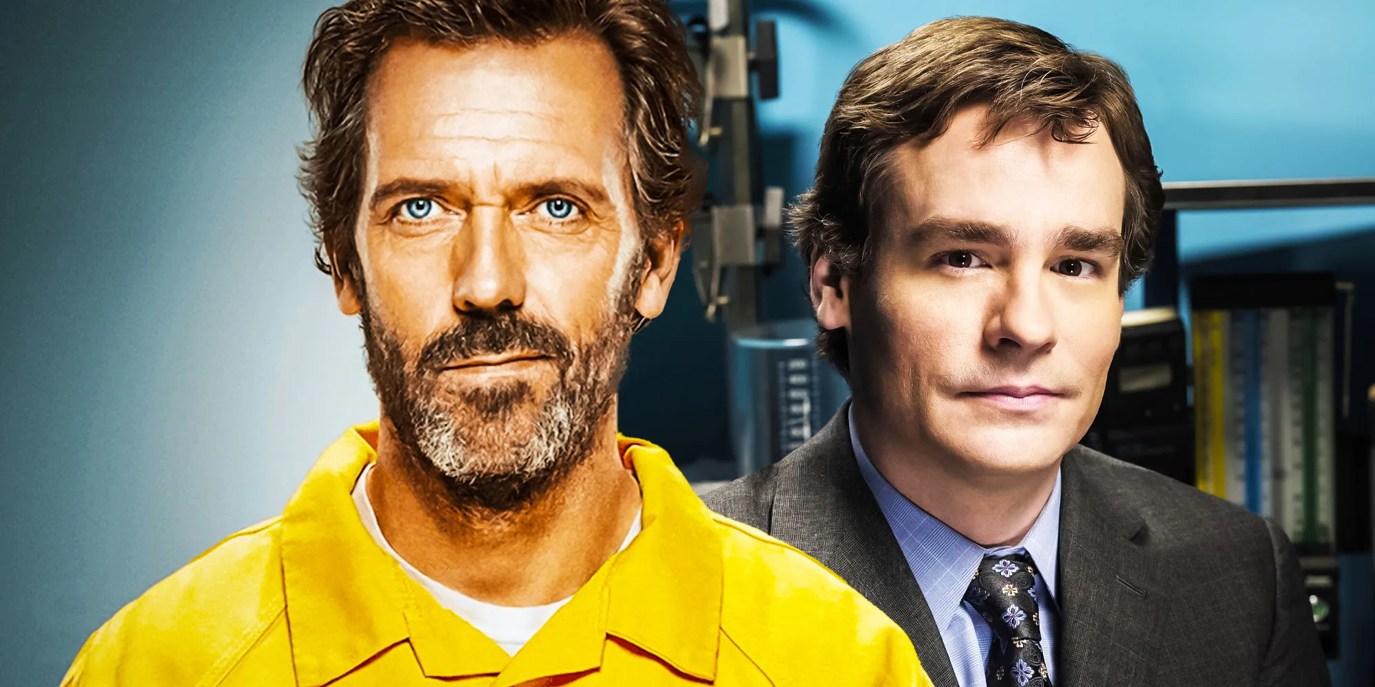A blended image features House and Wilson in the TV series House MD