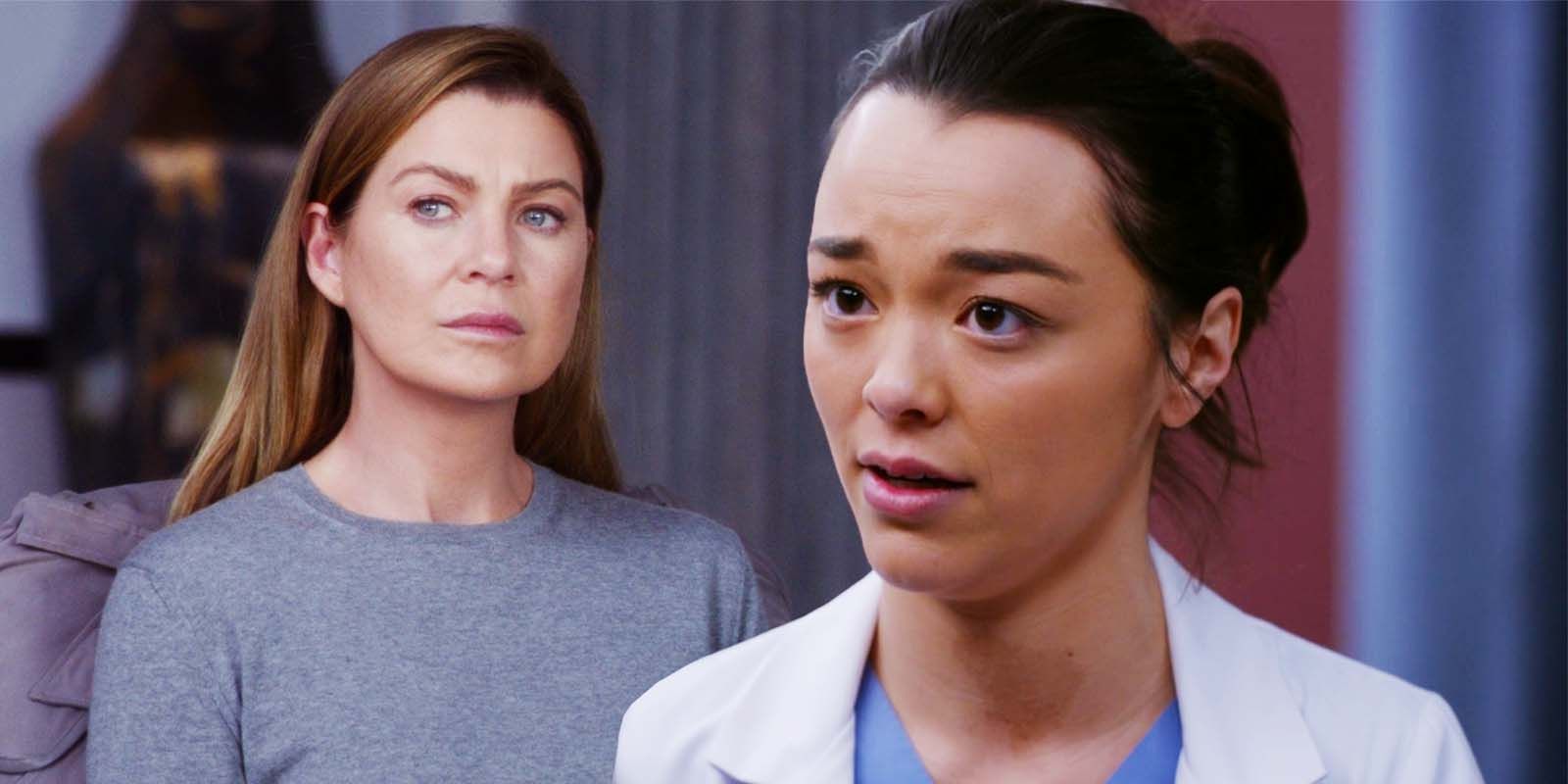 Ellen Pompeo as Meredith Grey in Grey&rsquo;s Anatomy S16 and Midori Francis as Mika Yasuda in Grey&rsquo;s Anatomy S19