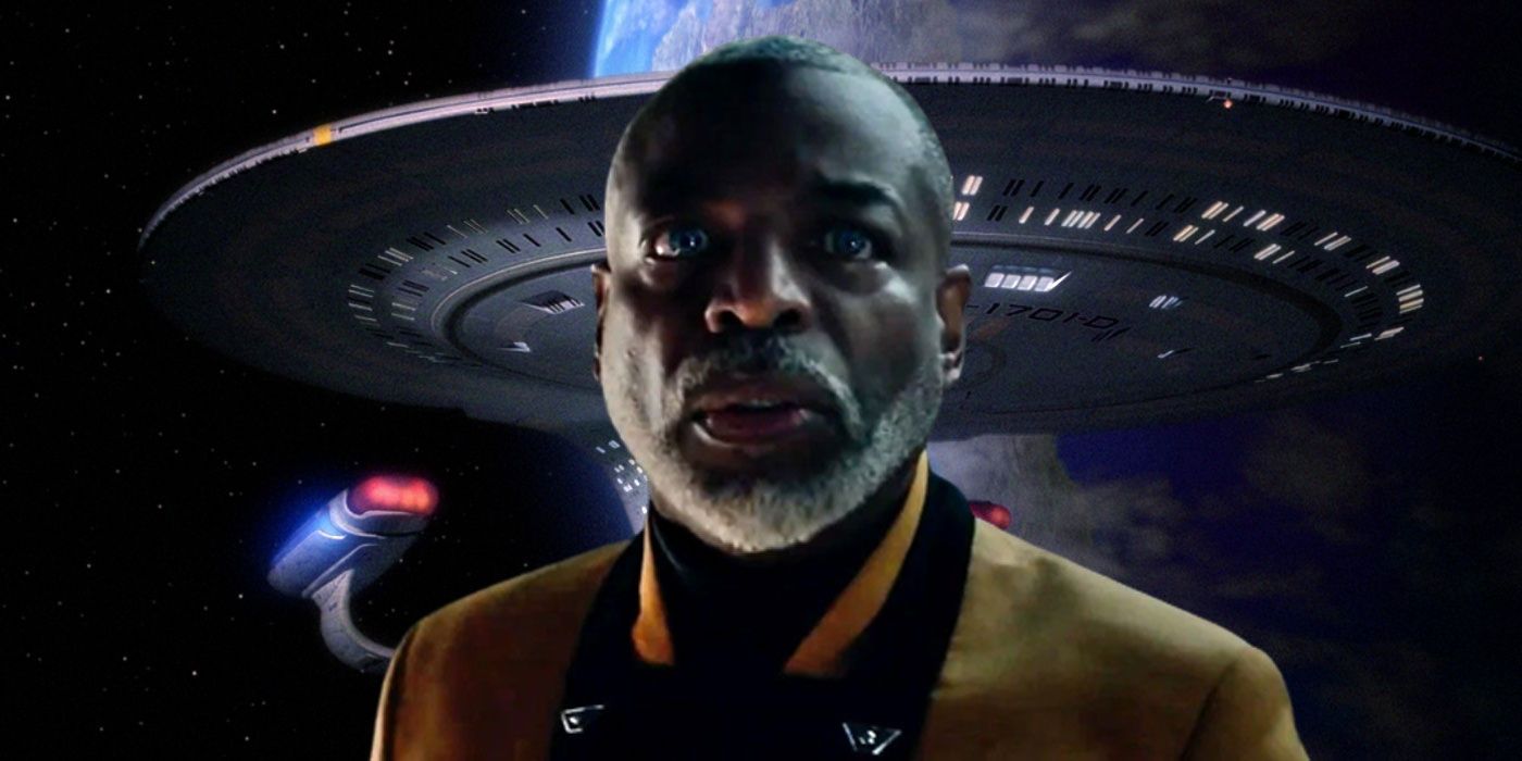 Geordi La Forge and the USS Enterprise-D in Star Trek: Picard