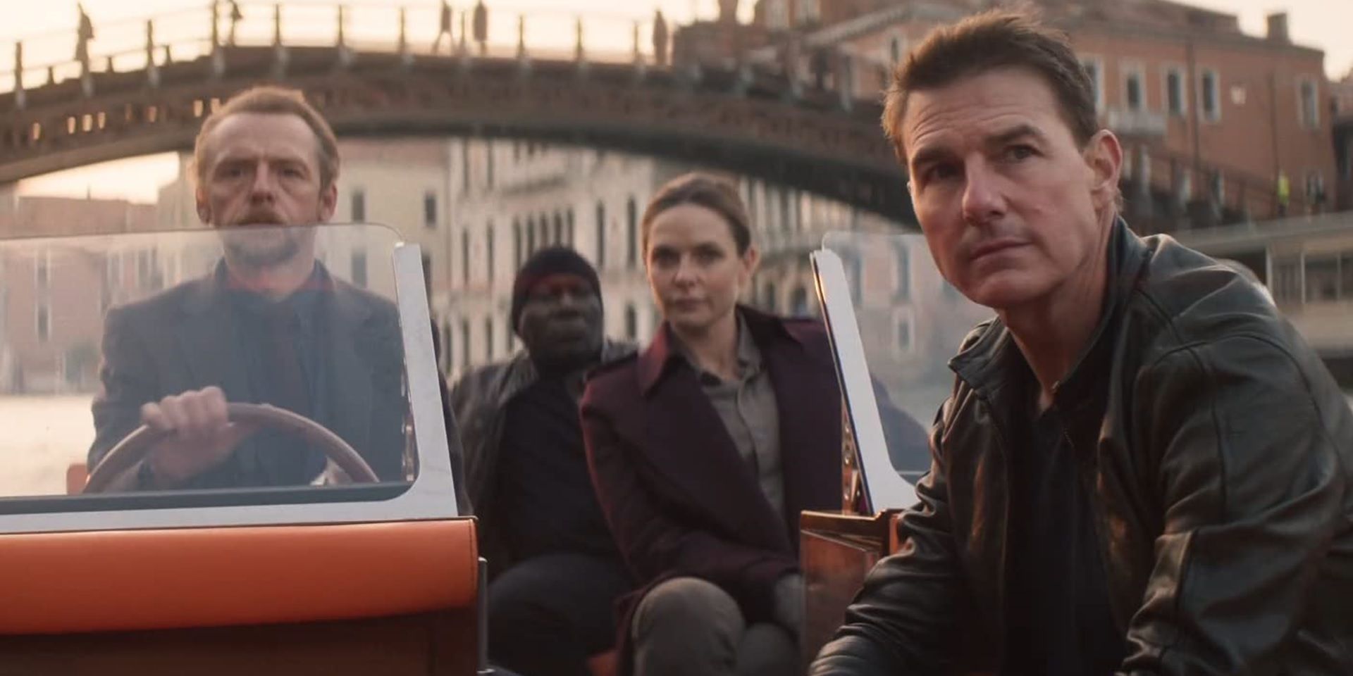 Ethan Hunt and his team on a boat in Mission Impossible Dead Reckoning Part One