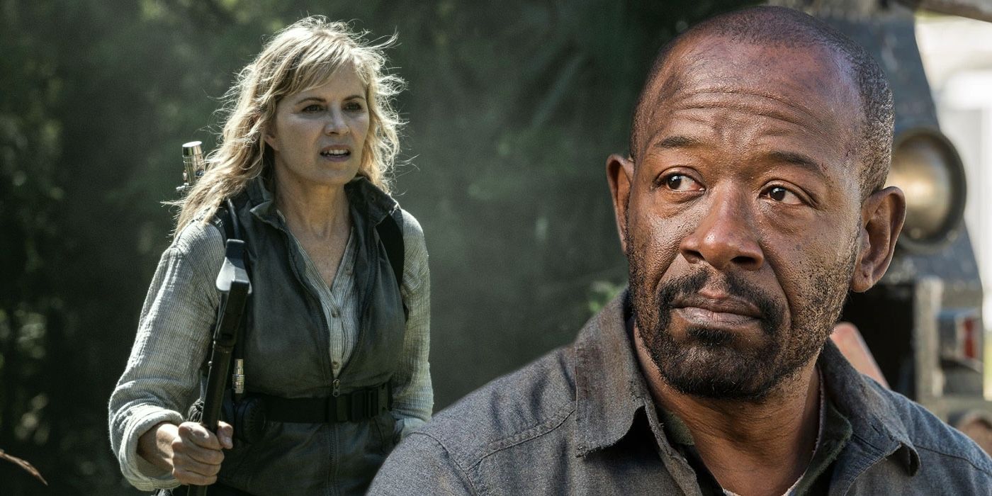 A composite image of Morgan and Madison from Fear the Walking Dead 