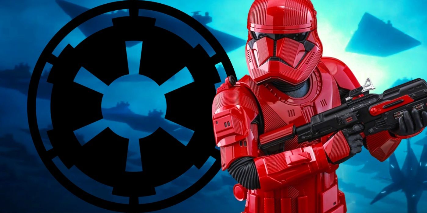 Sith trooper, Exegol, Imperial logo