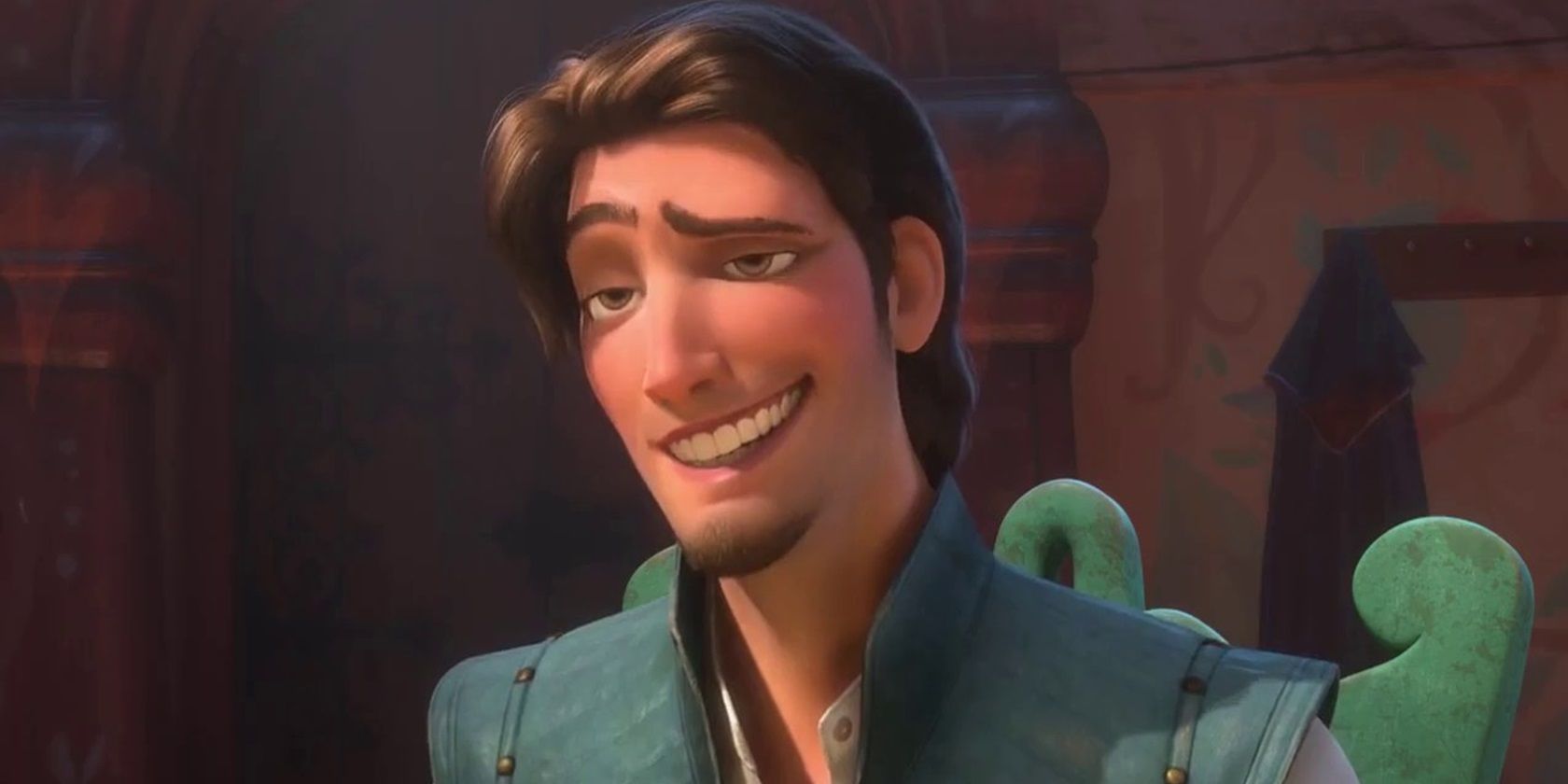 Flynn tied to a chair in Tangled