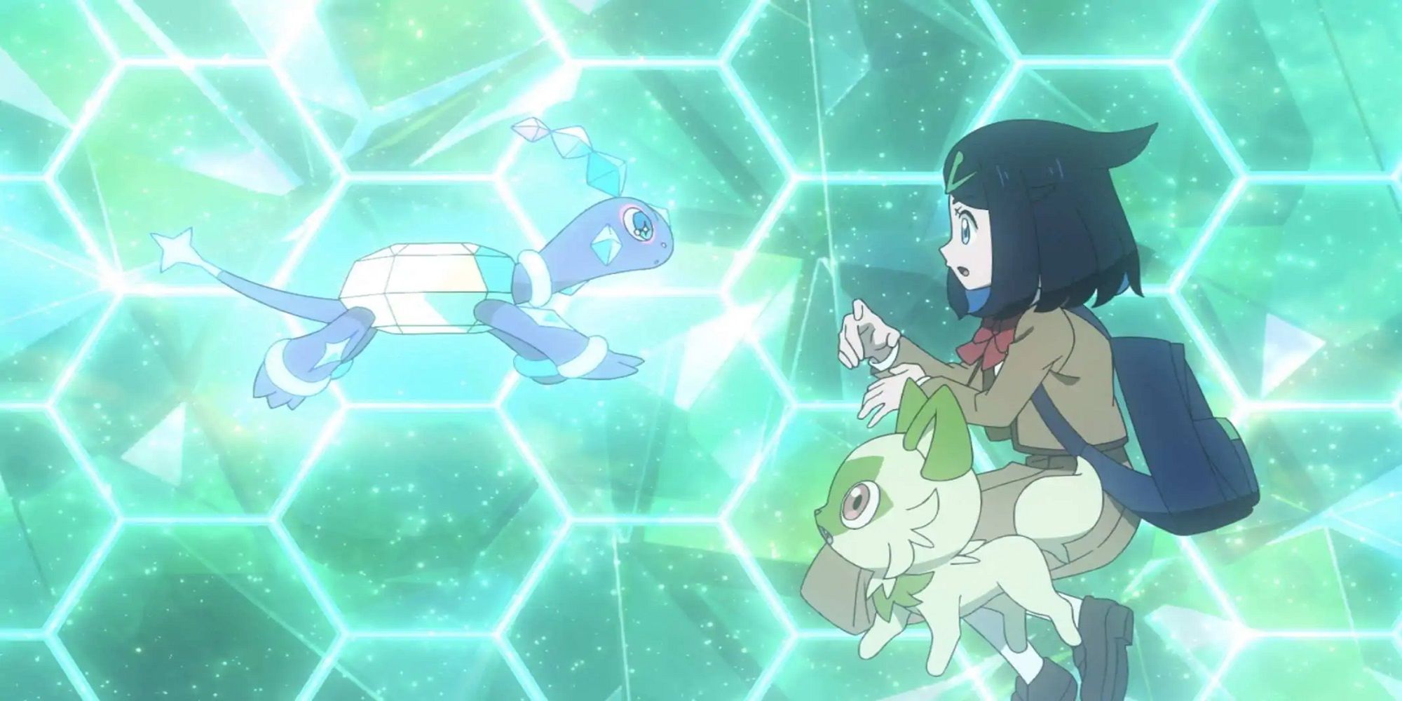 Liko, Sprigatito, and the new Pokemon