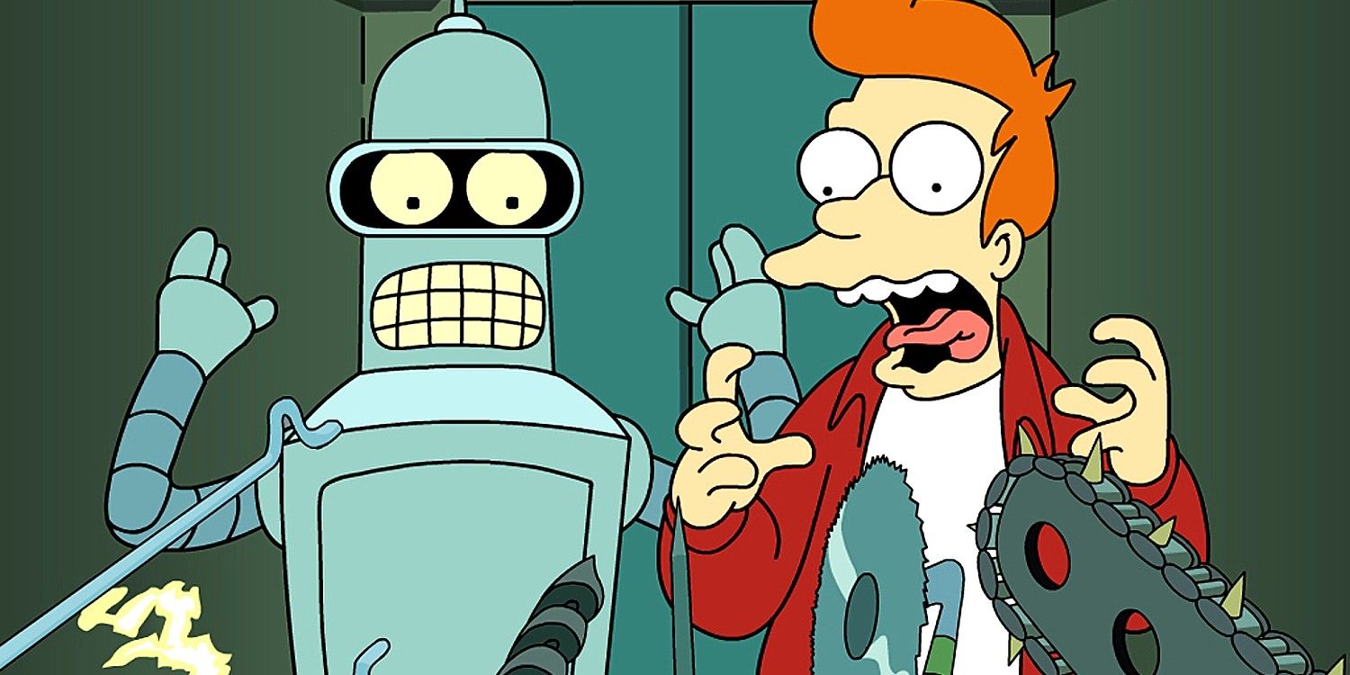 Futurama Bennder Fry suicide booth