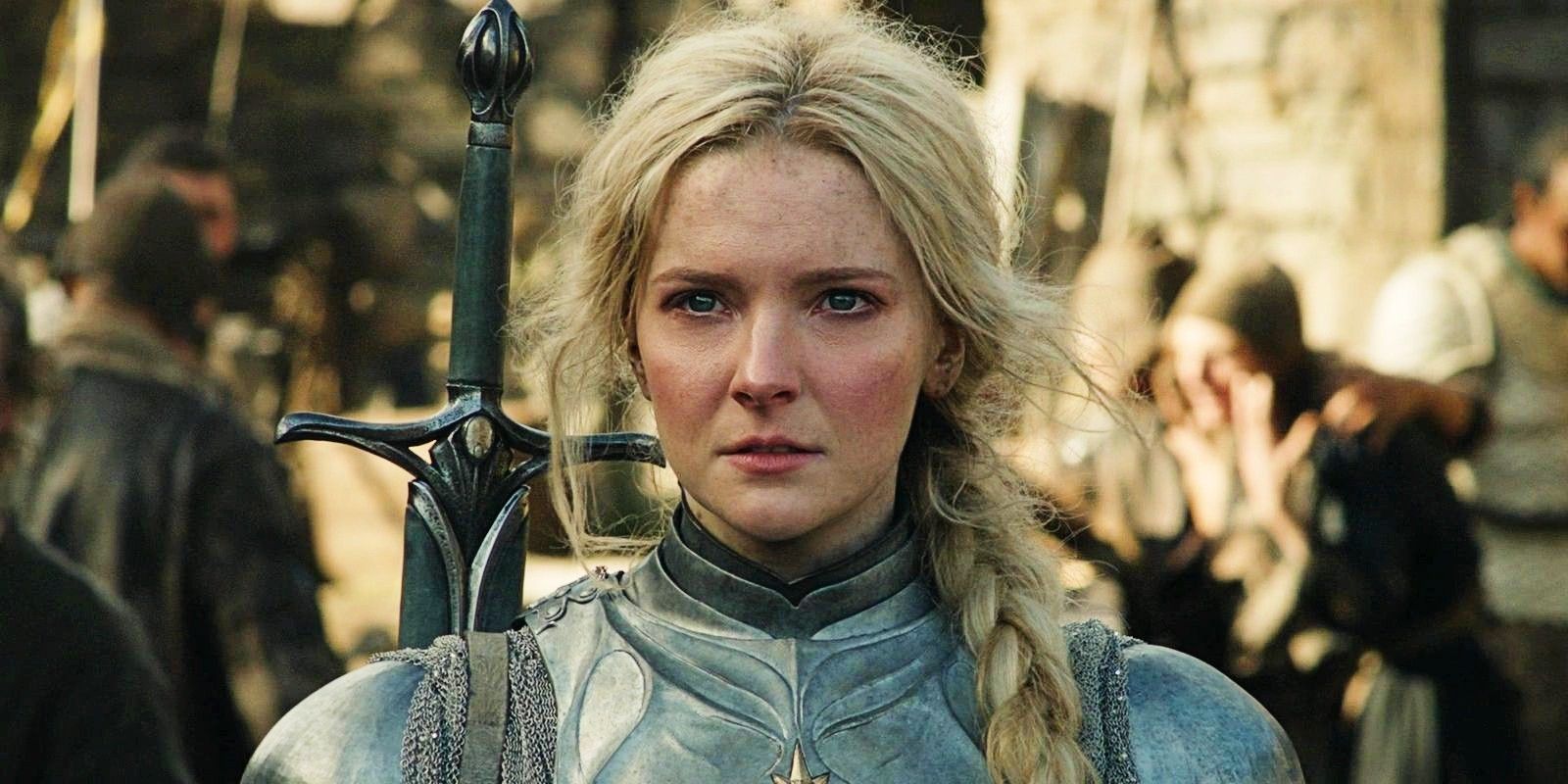Galadriel looking worried in Lord of the Rings The Rings of Power episode 6