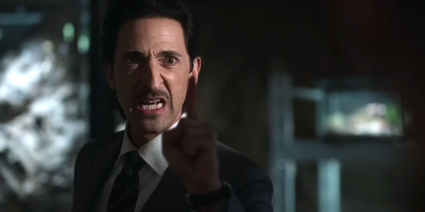 Adrien Brody as Leveque gets angry in Apple's Ghosted