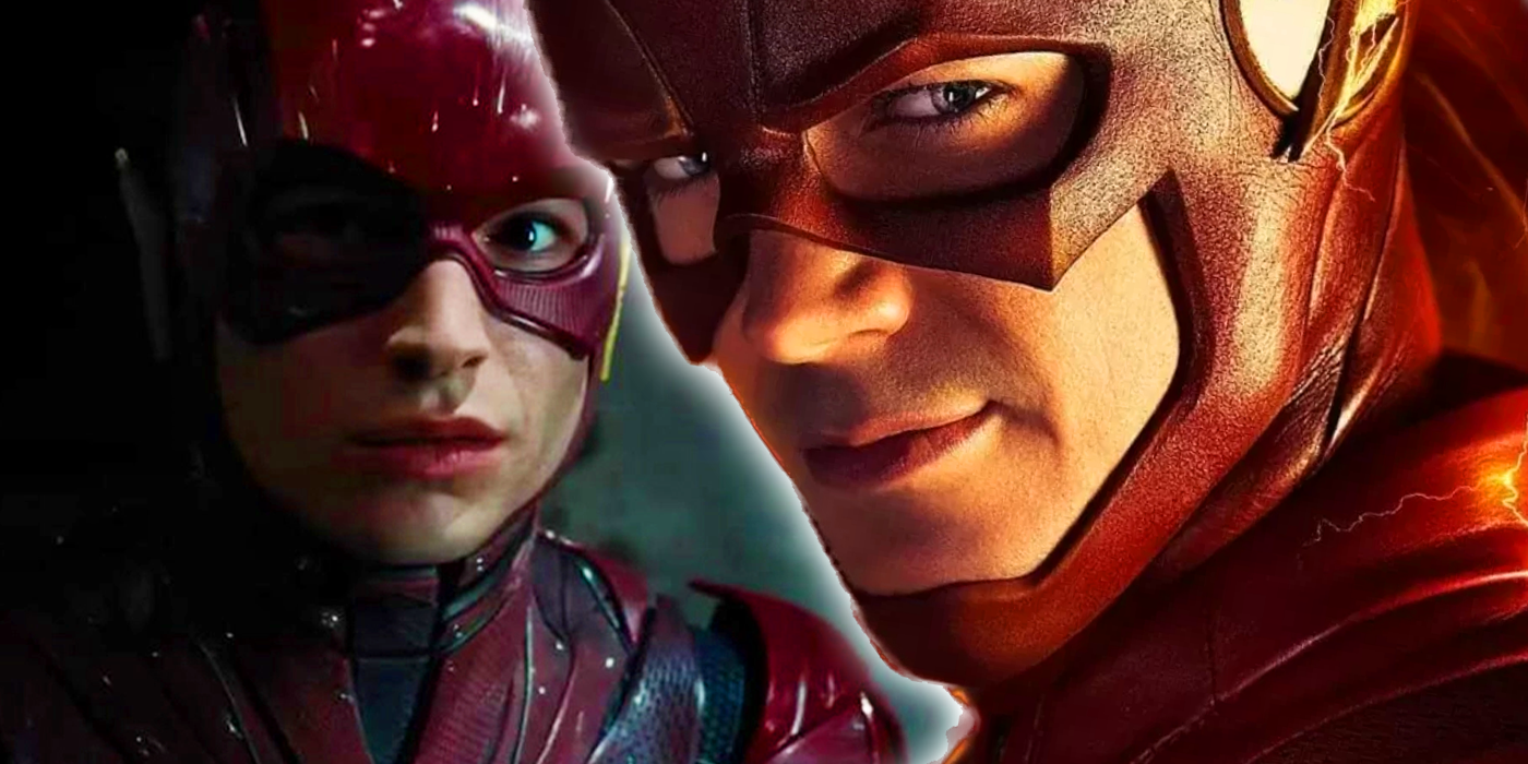 grant gustin and ezra miller as the flash
