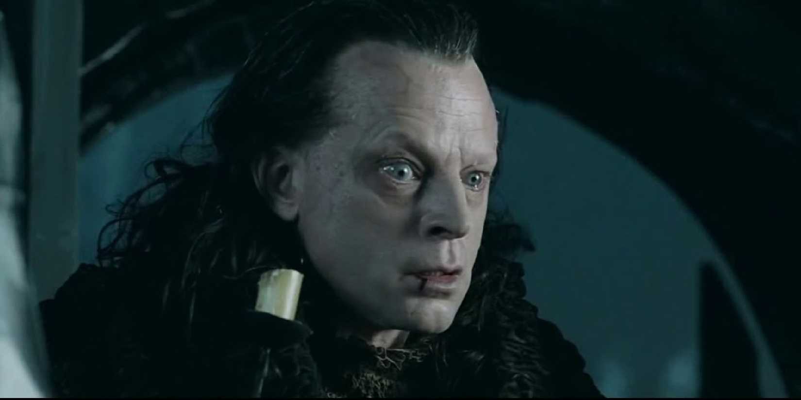 Grima Wormtongue crying in The Lord Of The Rings