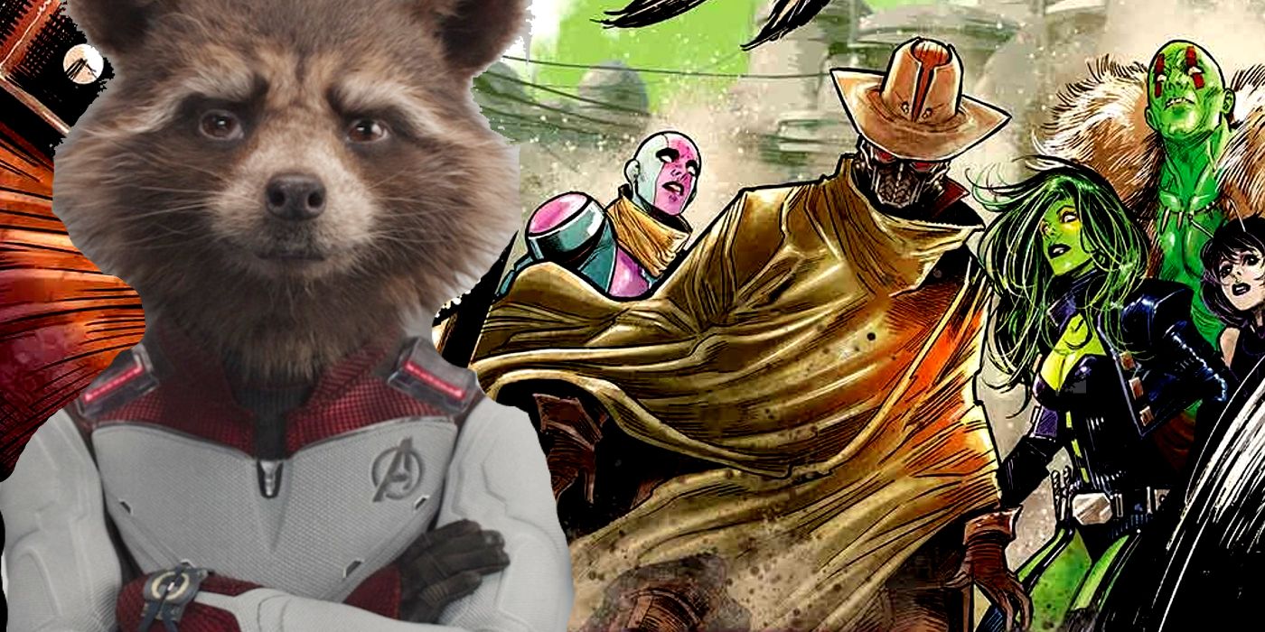 The Guardians of the Galaxy and Rocket Raccoon