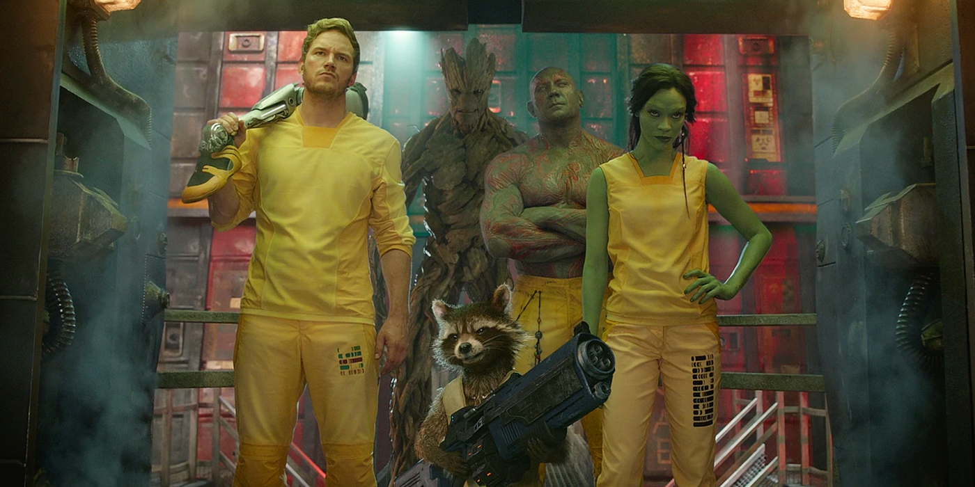 guardians of the galaxy escaping prison in the kyln