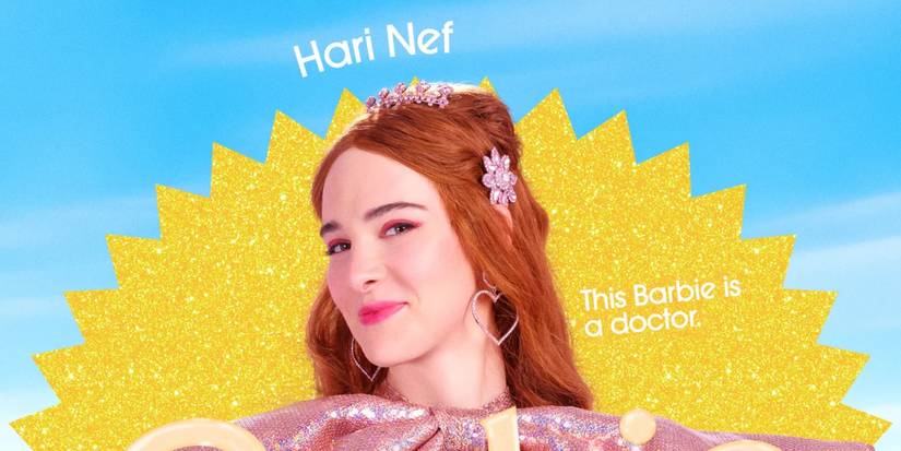 Doctor Barbie (Hari Nef) in a poster for the Barbie Movie