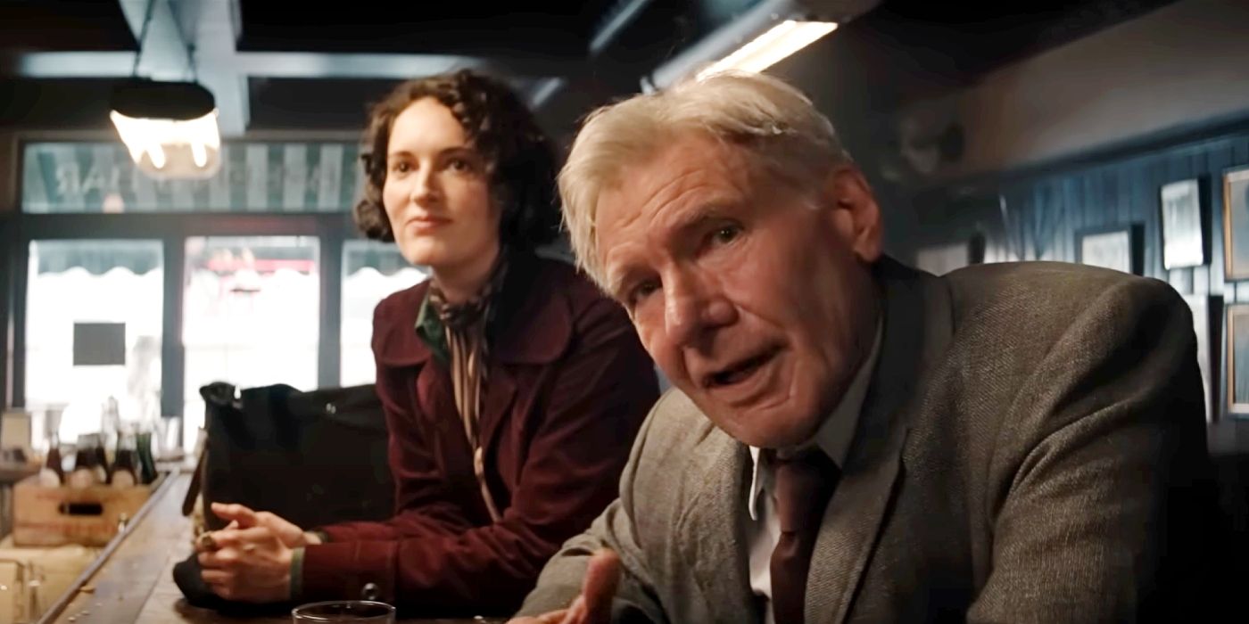 Harrison Ford and Phoebe Waller-Bridge in Indiana Jones 5.