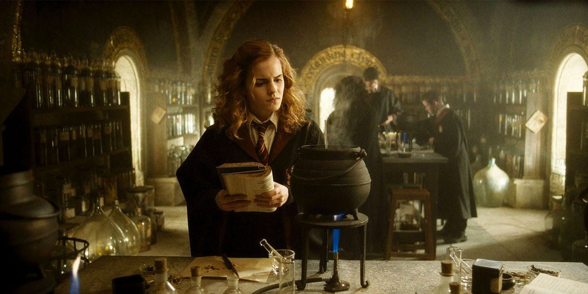 Hermione Making Potions in Harry Potter