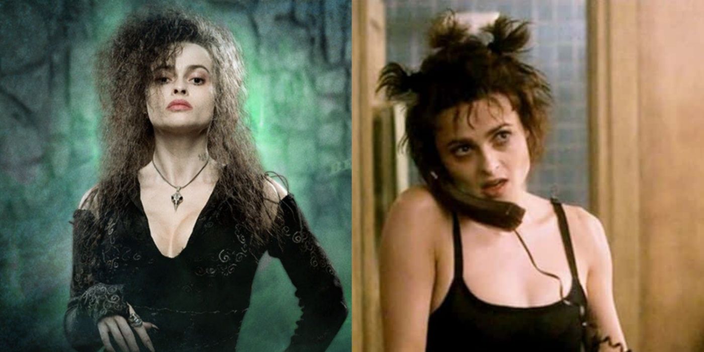 Helena Bonham Carter in Harry Potter and Fight Club.