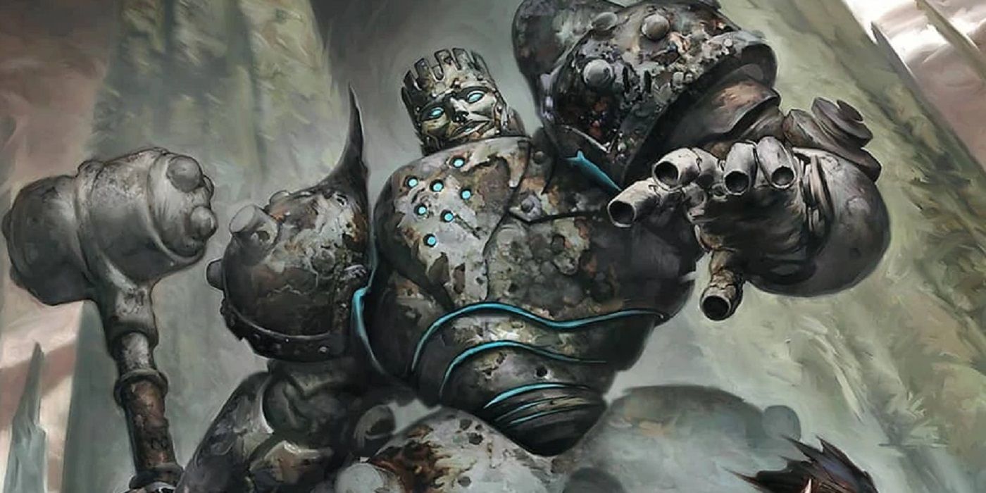 An illustration of Golems in D&amp;D