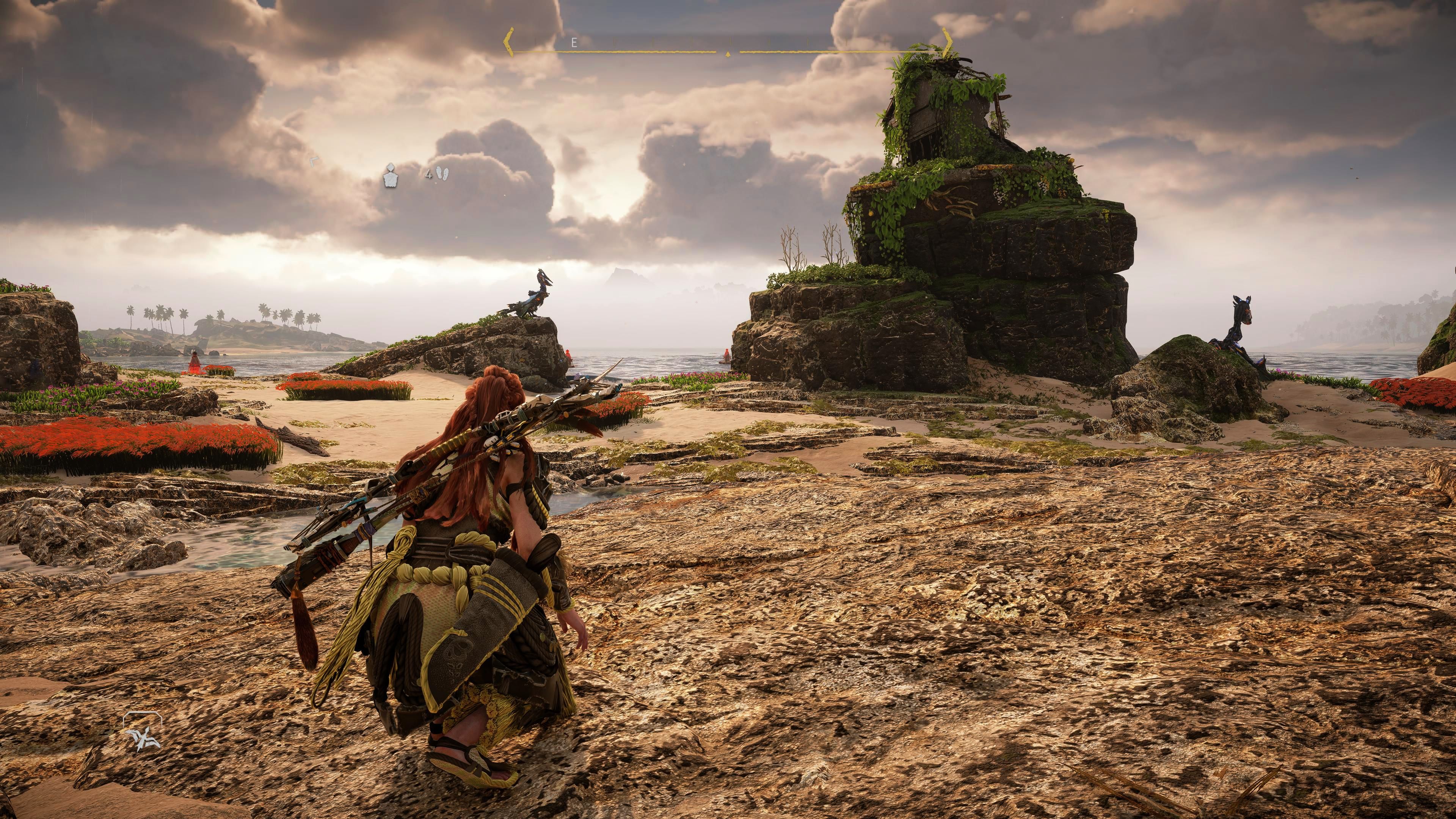 Horizon Forbidden West Burning Shores Aloy Sneaking Up To Override A Waterwing