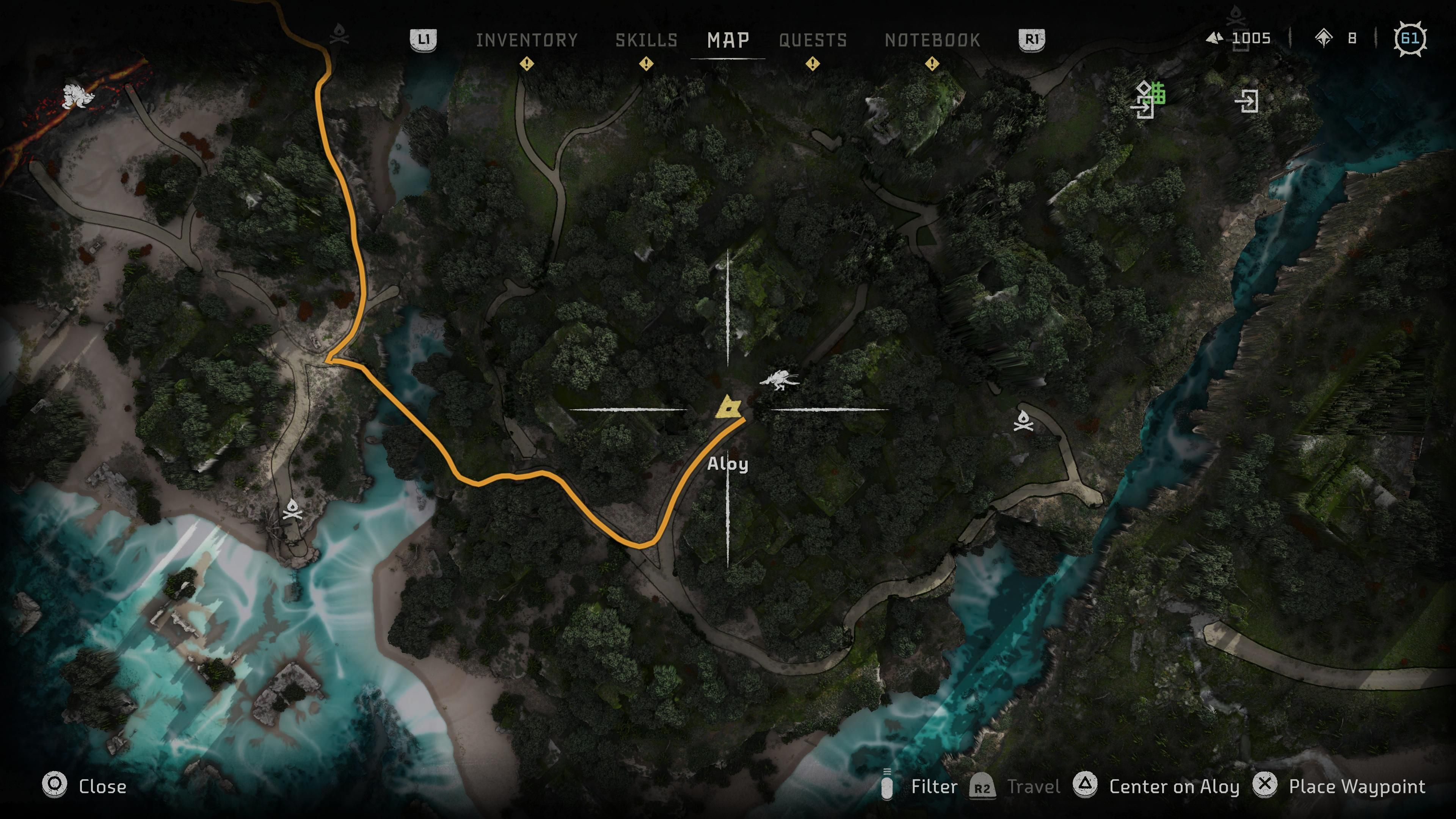 Horizon Forbidden West Burning Shores Delver&rsquo;s Cap Delver Trinket Map Location