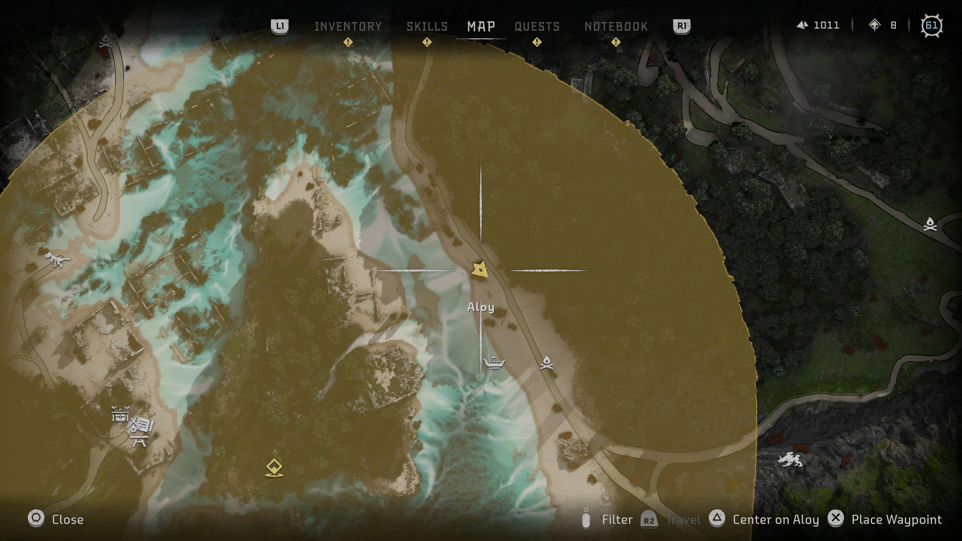 Horizon Forbidden West Burning Shores Delvers' Trove Map Location