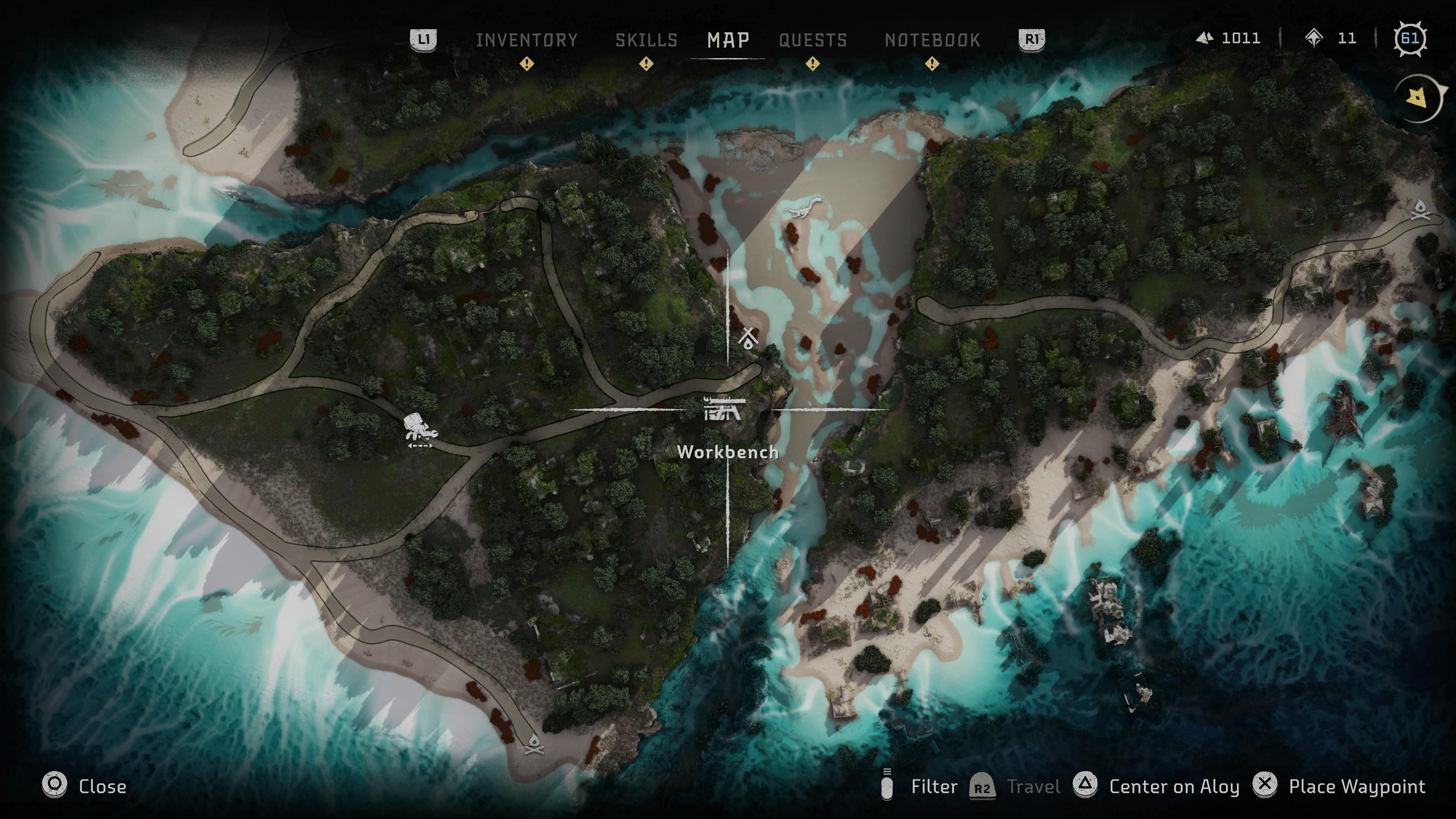 Horizon Forbidden West Burning Shores Hef The Hammer Delver Trinket Map Location