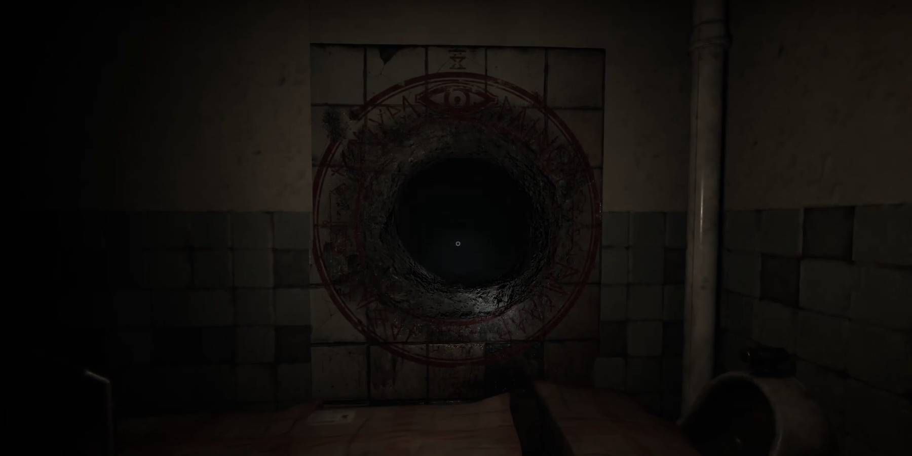 Demonólogo Hospital Agujero con Demonic Runes Silent Hill 4 Easter Egg