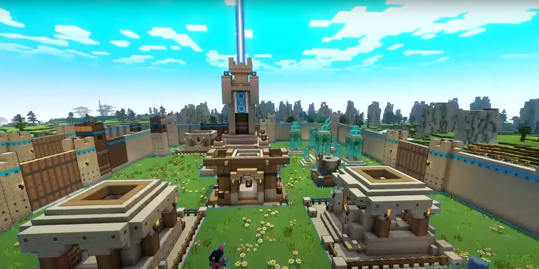 Minecraft Legends Main Base Built in PvP Mode with Co-Op Teammate