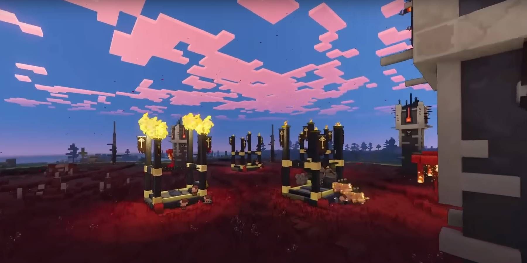 Minecraft Legends Piglin Outposts yang dapat Dihancurkan Pemain untuk Prismarine dan Sumber Daya Lainnya