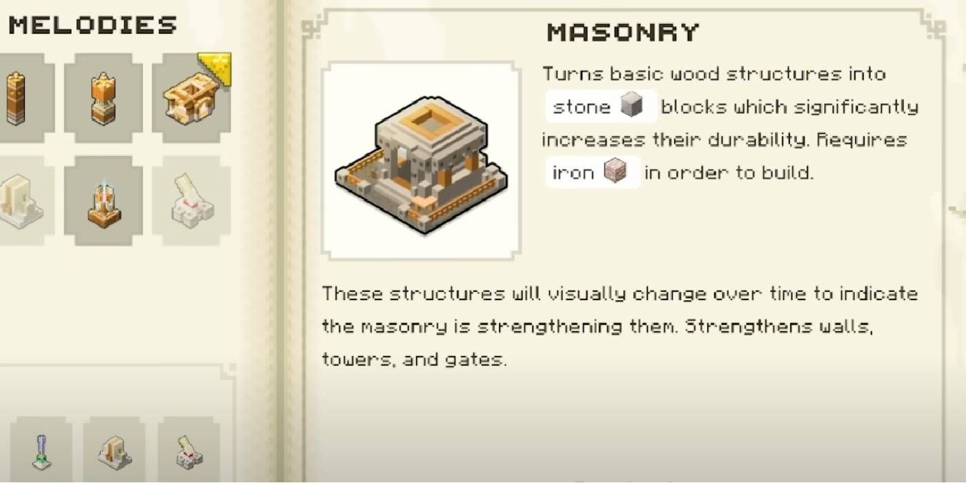 Perbaikan Minecraft Legends Masonry yang Memperkuat Struktur seperti Dinding, Menara, dan Spawner