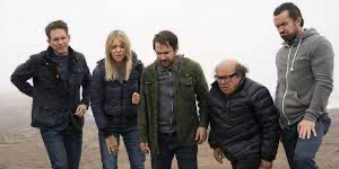 The Gang stands on a mountain in Ireland in It's Always Sunny in Philadelphia 