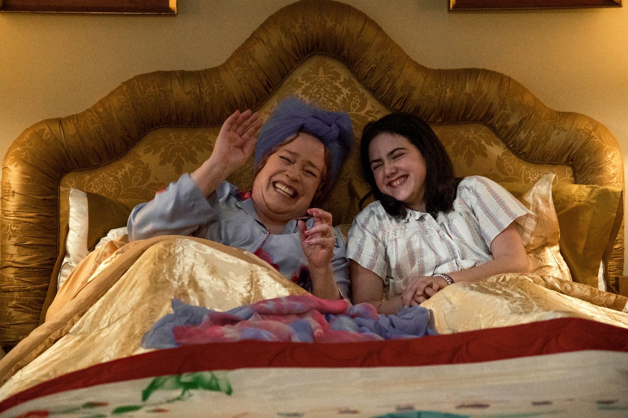 Es-tu là Dieu ?  C'est la scène de Me Margaret avec Margaret et sa grand-mère qui rient ensemble au lit.