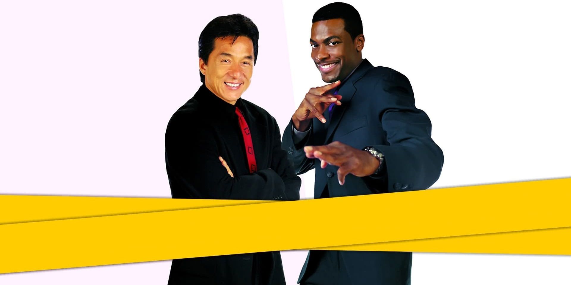 Jackie Chan and Chris Tucker on the poster for Rush Hour