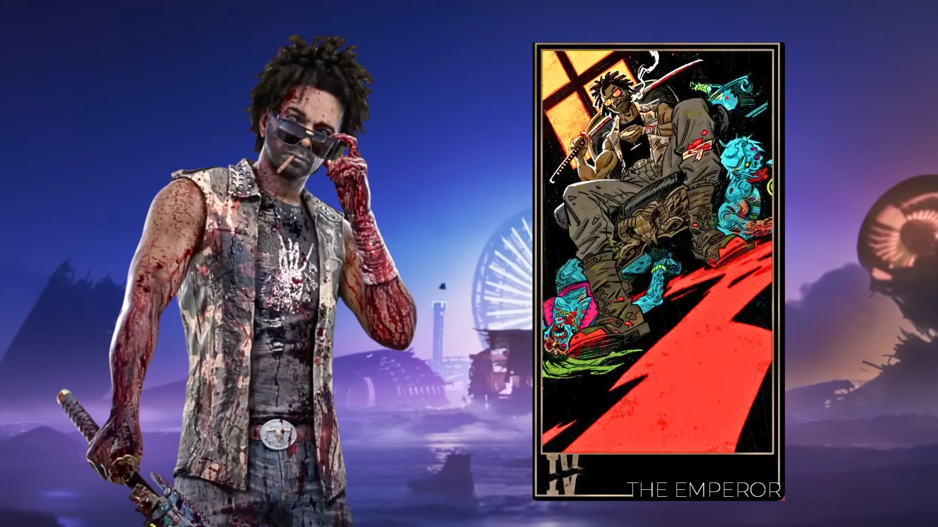 Jacob Character Image and Card from Dead Island 2