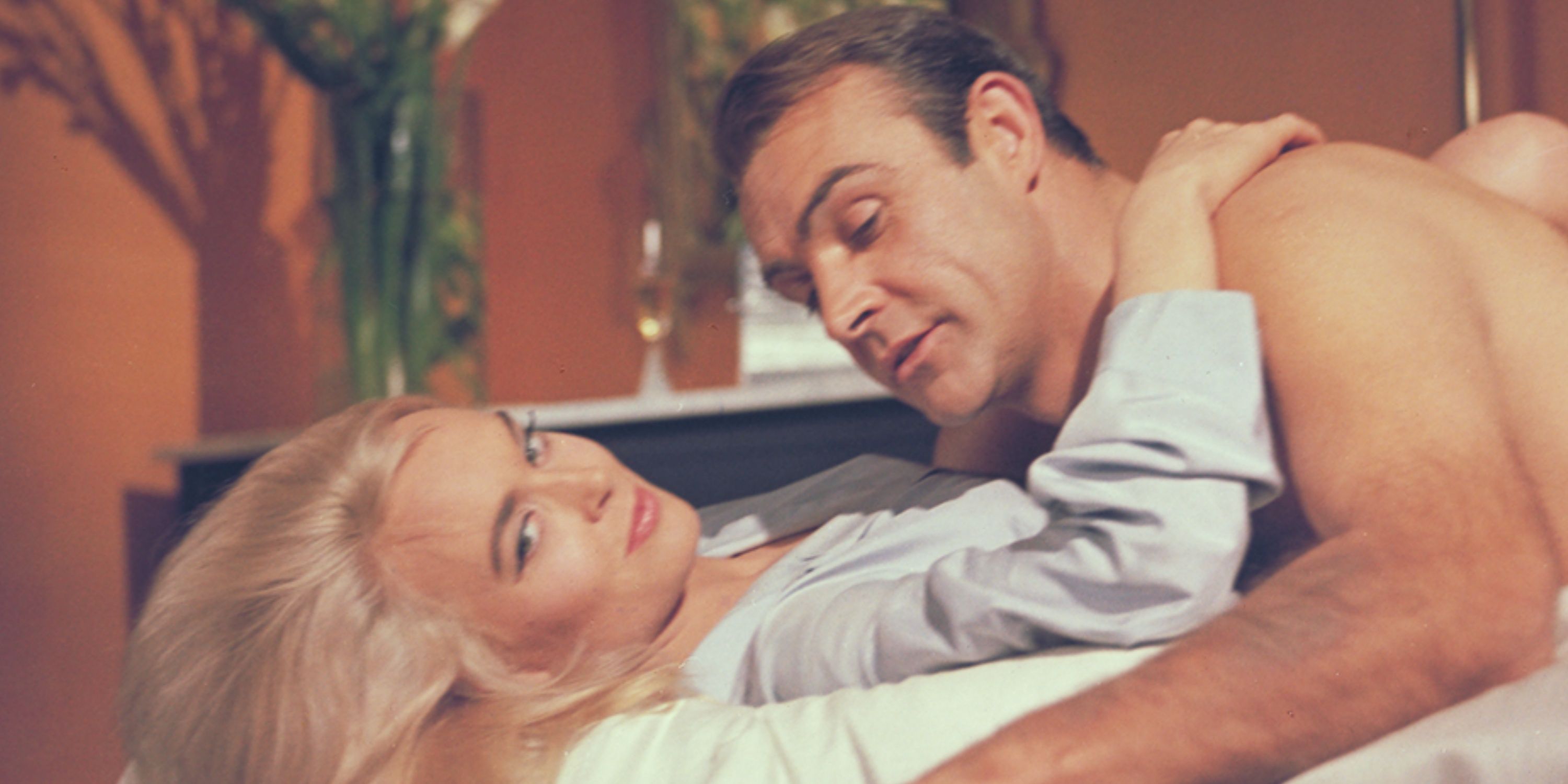 James Bond with Jill Masterson in Goldfinger