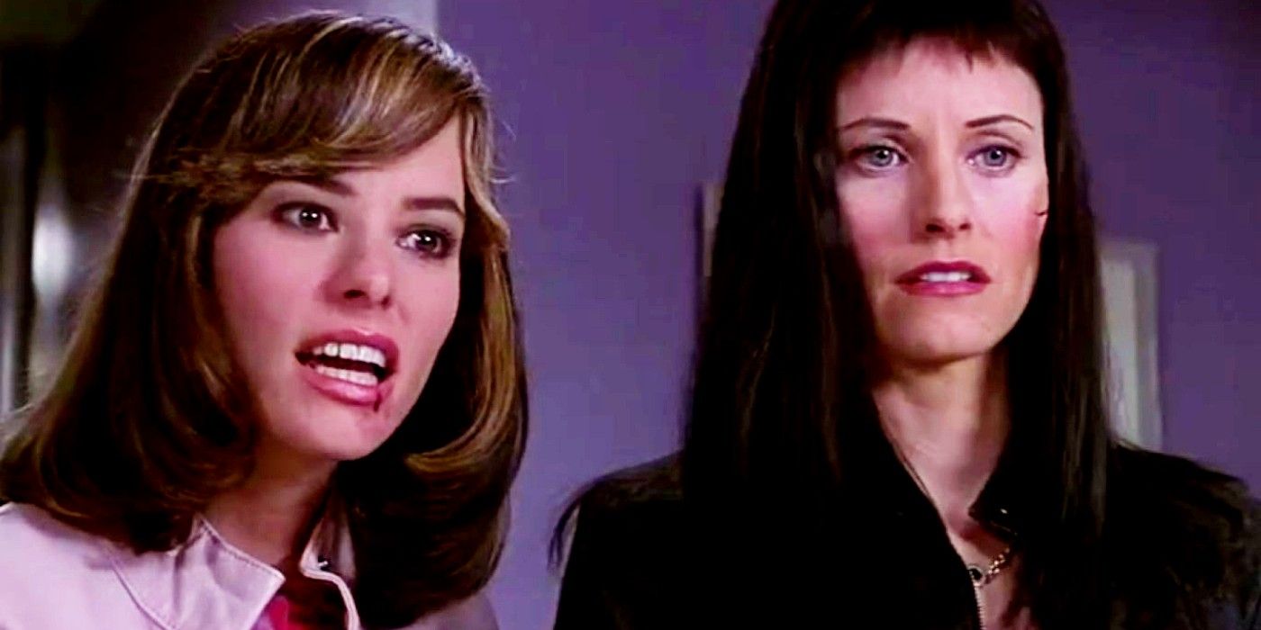 Jennifer and Gale looking worried in Scream 3