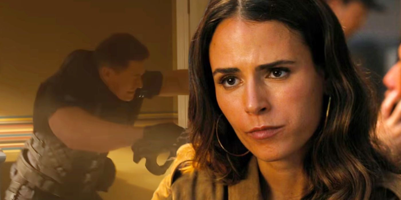 Jordana Brewster and John Cena in Fast X.