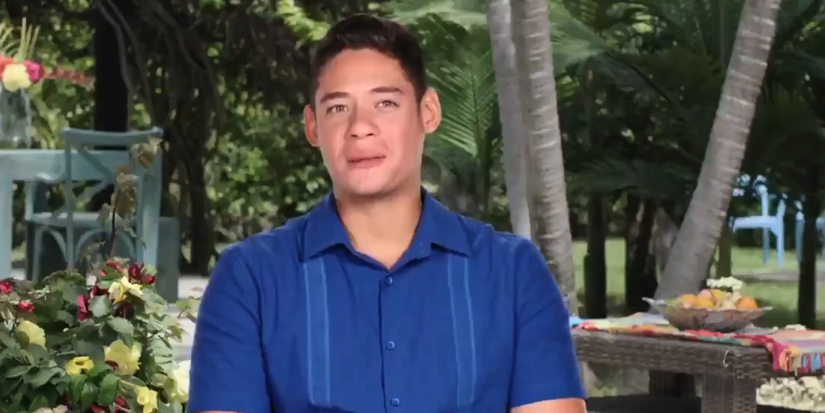 Juan Daza Love In Paradise In 90 Day Fiance talking during interview