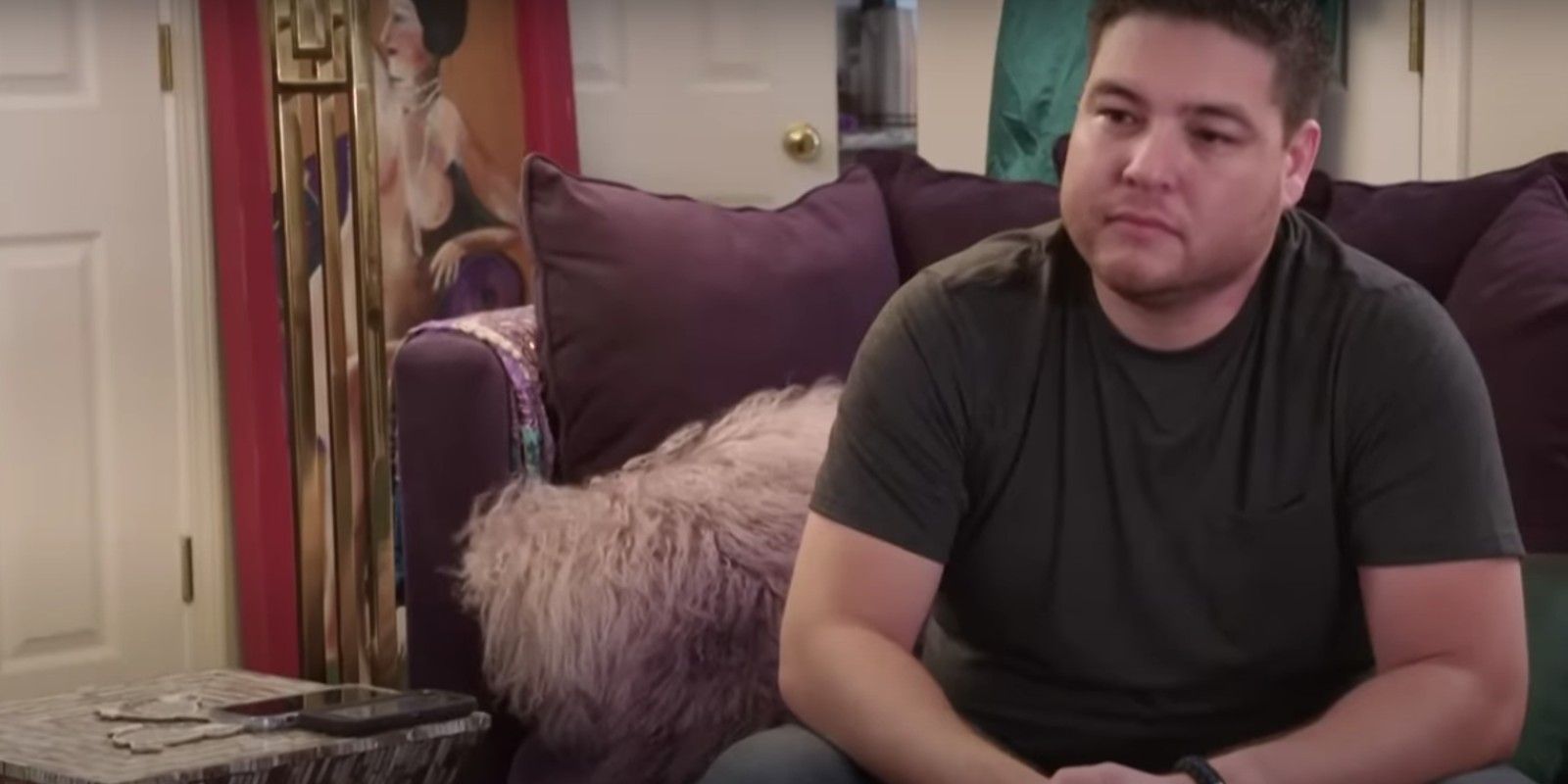 Debbie Aguero&rsquo;s son Julian on 90 Day Fiancé: The Other Way season 4 sitting in her living room and talking to Debbie