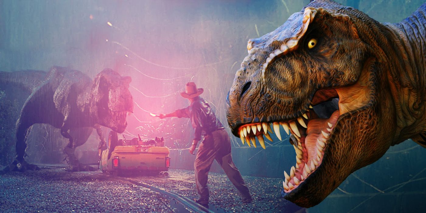 Jurassic Park's Original T Rex Scene Is A Major Movie Plot Hole