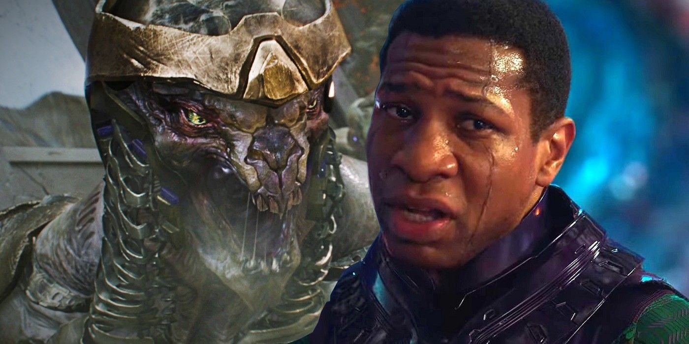 Kang and a Chitauri soldier in the MCU