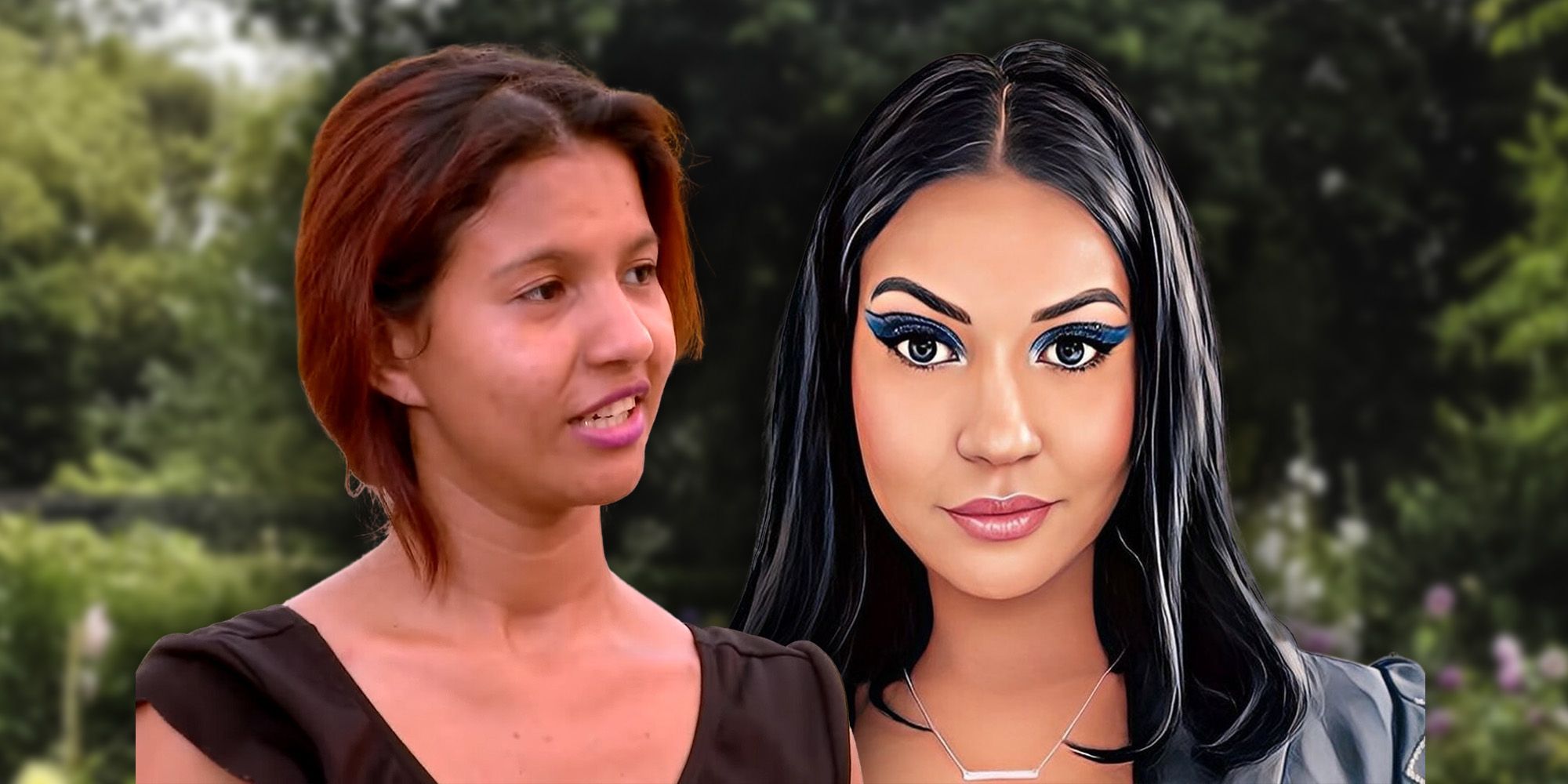 karine staehle 90 day fiance montage of two different looks