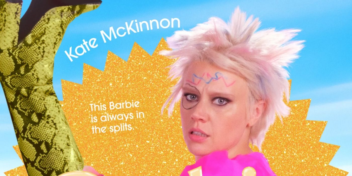 Kate McKinnon as Weird Barbie in the Barbie cast