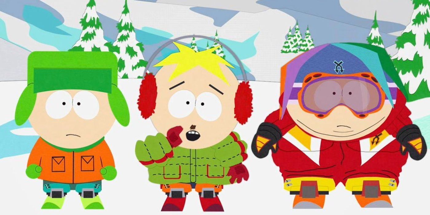 Kyle, Butters, and Cartman in Aspen